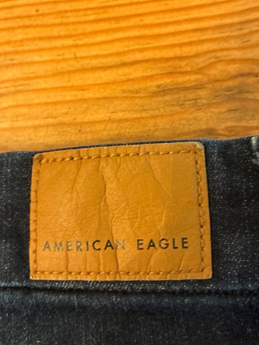 American Eagle Curvy High Rise Shortie Distressed Denim Shorts Size M Women's - Picture 3 of 8
